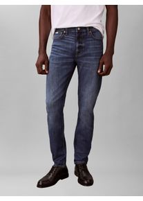 Slim-fit-Jeans Calvin Klein Jeans, Herren, Gr. 34, L&auml;nge 30, schwarz irving, Denim/Jeans, Obermaterial: 70% Baumwolle, 29% Polyester, 1% Elasthan, unifarben, gerade, unten schmal lang, Jeans Slim-fit-Jeans, slim fit