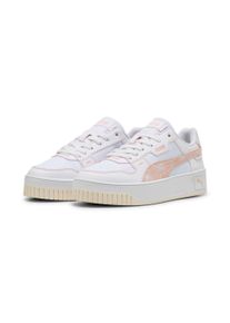 Sneaker Puma "CARINA STREET LUX CRAFTED FLOWERS", Damen, Gr. 37,5, rosa (Puma wei&szlig;, rose quartz), Synthetik, Schuhe Sneaker