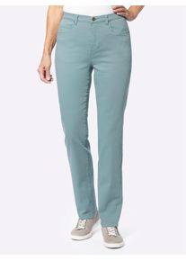 5-Pocket-Jeans Classic Basics, Damen, Gr. 46, Normalgr&ouml;&szlig;en, gr&uuml;n (jade), 98% Baumwolle, 2% Elasthan, unifarben, lang, Jeans 5-Pocket-Jeans