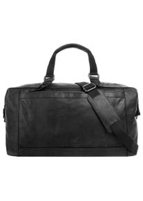 Reisetasche Sansibar, Herren, Gr. B/H/T: 47cm x 26cm x 24cm onesize, schwarz, Leder, gepflegt, Taschen Reisetasche, echt Leder