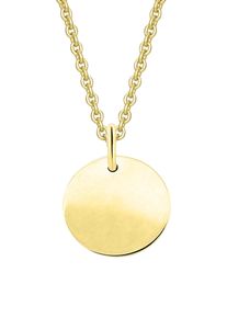 Kettenanh&auml;nger ONE ELEMENT "ohne Gravur Anh&auml;nger aus 333 Gelbgold &Oslash; 11,0 mm", gold, Schmuckanh&auml;nger, Damen, Gelbgold 333, Kettenanh&auml;nger