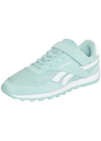 Sneaker Reebok CLASSIC "REEBOK GLIDE LOW ELASTIC & TOP STRAP", M&auml;dchen, Gr. 30, glitchaqua, glitchaqua, wei&szlig;, Leder, Synthetik, Textil, Schuhe Sneaker