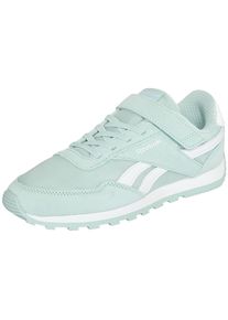 Sneaker Reebok CLASSIC "REEBOK GLIDE LOW ELASTIC & TOP STRAP", M&auml;dchen, Gr. 34, glitchaqua, glitchaqua, wei&szlig;, Leder, Synthetik, Textil, Schuhe Sneaker