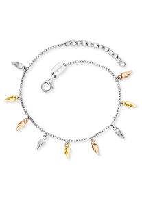 Armband Engelsrufer "Flying Wings Tricolor", rosa (silberfarben, gelbgoldfarben, ros&eacute;goldfarben), Armb&auml;nder, Damen, 20cm, Silber 925 (Sterlingsilber), Armband