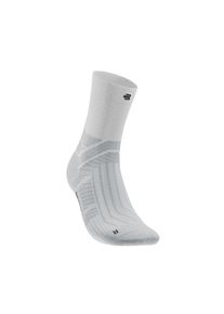 Sportsocken Bauerfeind "RUN PERFORMANCE MID CUT SOCKS", Damen, Gr. 43-46, wei&szlig;, Obermaterial: 90% Polyamid, 10% Elasthan, Socken Sportsocken, Laufsocken