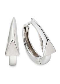 Paar Creolen Bruno Banani "Schmuck Geschenk Silbercreolen", silberfarben, Ohrringe, Damen, 15,7mm, Silber 925 (Sterlingsilber), Paar Creolen