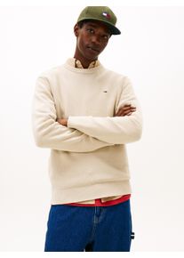 Rundhalspullover Tommy Jeans, Herren, Gr. S, gulf sand, Sweatware, Obermaterial: 100% Baumwolle, slim fit normal, Rundhals, eingesetzt Rippstrickb&uuml;ndchen, Pullover Rundhalspullover, Slim fit mit Rundhalsausschnitt