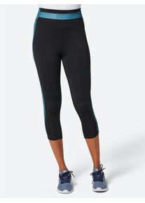 Trainingshose Catamaran, Damen, Gr. 44/46, Normalgr&ouml;&szlig;en, schwarz (schwarz, topas), 90% Polyester, 10% Elasthan, gemustert, mehrfarbig, unifarben, lang, Hosen Trainingshose