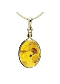 Kette und Anh&auml;nger Set OSTSEE-SCHMUCK "- Malicia - Gold 333/000 - Bernstein" Gr. 45, gold (gold 333, goldfarben, gelb), Schmuck_Sets, Damen, Blacklist, Gelbgold 333, Kette und Anh&auml;nger Set