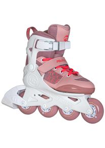 Inlineskates Powerslide "Rocket Pale Mauve adj." Gr. 33, wei&szlig;, Inlineskates_Rollschuhe, Kinder, 33/36 (bis 80 kg), Kunststoff, Inlineskates