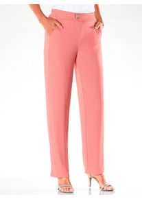 Jerseyhose Lady, Damen, Gr. 46, Normalgr&ouml;&szlig;en, flamingo, 95% Polyester, 5% Elasthan, unifarben, Hosen Jerseyhose