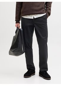 Jack & Jones Chinohose JACK & JONES "JPSTOLLIE VANCE CHINO NOOS", Herren, Gr. 30, L&auml;nge 32, schwarz, Web, Obermaterial: 97% Baumwolle, 3% Elasthan, unifarben, Hosen Chinohose