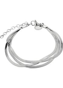 Armband Liebeskind Berlin "LJ-0719-B-20", silber (edelstahlfarben), Armb&auml;nder, Damen, 20cm, Edelstahl, Armband