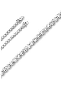 Silberarmband ONE ELEMENT "Zirkonia Armband aus 925 Silber 19 cm &Oslash; 3 mm" Gr. 19, silber, Armb&auml;nder, Damen, mit Zirkonia, Silber 925 (Sterlingsilber), Silberarmband