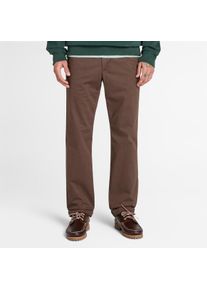 Chinohose Timberland "CLAREMONT Twill Chino Pant (Straigh", Herren, Gr. 29, L&auml;nge 32, braun (chocolate braun), Obermaterial: 97% Baumwolle, 3% Elasthan, Hosen Chinohose
