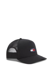 Trucker Cap Tommy Jeans "TJM HERITAGE", Herren, schwarz, Materialmix, Caps Trucker Cap, Mesh-Einsatz hinten