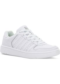 Sneaker K-Swiss "Court Palisades", Herren, Gr. 44, wei&szlig; (wei&szlig;, wei&szlig;), Leder, Schuhe Sneaker