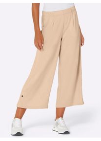 CR&Eacute;ATION L Culotte CREATION L, Damen, Gr. 46, Normalgr&ouml;&szlig;en, beige (elfenbein), 50% Modal, 44% Polyester, 6% Elasthan, unifarben, 7/8-L&auml;nge, Hosen Culotte
