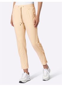 7/8-Hose Heine, Damen, Gr. 46, Normalgr&ouml;&szlig;en, rauchblau, sesam, bedruckt, 75% Polyamid, 25% Elasthan, unifarben, Hosen 7/8-Hose