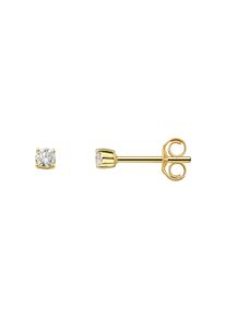 Paar Ohrstecker ONE ELEMENT "0.15 ct Diamant Brillant Ohrringe Ohrstecker aus 585 Gelbgold", gold, Ohrringe, Damen, Gelbgold 585, Paar Ohrstecker