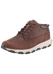 Schn&uuml;rboots Timberland "WINSOR PARKMID LACE UP WATERPROOF SNEAKER", Herren, Gr. 43, braun (schwarz braun), Leder, Schuhe Schn&uuml;rboots, Winterstiefel, Schn&uuml;rstiefel, Winterschuhe, wasserdicht