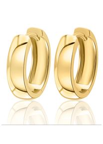 Paar Creolen ONE ELEMENT "Ohrringe Creolen aus 333 Gelbgold &Oslash; 15,0 x 4,0 mm", gold, Ohrringe, Damen, Gelbgold 333, Paar Creolen