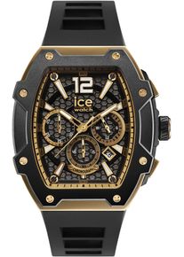 Ice Watch Chronograph ICE-WATCH "ICE boliday - Steel - Large - CH", schwarz (schwarz, schwarz), Armbanduhren, Herren, Chronograph, Armbanduhr, Quarzuhr, Herrenuhr, Silikonarmband, Stoppfunktion