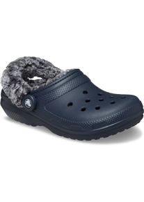 Hausschuh Crocs "Unisex Classic Fleece Lined Clog", Damen, Gr. 36, navy, Croslite&trade;, Schuhe Hausschuh, Clog, Pantoffel mit Warmfutter