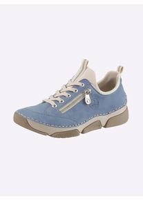 Sneaker Rieker, Damen, Gr. 41, mittelblau, Lederimitat, Schuhe Sneaker