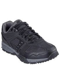 Schn&uuml;rschuh Skechers "URBAN TRAX", Herren, Gr. 47,5, schwarz (schwarz, grau), Leder, Synthetik, Schuhe Schn&uuml;rschuh, Outdoorschuh, Sneaker mit gepolsterter Innensohle