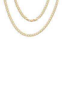 Kette ohne Anh&auml;nger Firetti "Schmuck Geschenk Silber 925 Halsschmuck Halskette Panzerkette" Gr. 50, gold (gelbgoldfarben), Halsketten, Damen, 50, Silber 925 (Sterlingsilber), B: 4,8mm, Kette ohne Anh&auml;nger, B:4,8mm