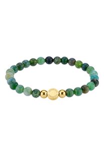 Armband Liebeskind Berlin "Schmuck Geschenk Armkette Zugarmband", gold (gelbgoldfarben, gr&uuml;n, gr&uuml;n), Armb&auml;nder, Damen, 17cm, Edelstahl Polyurethan, Edelstahl, Polyurethan, Armband, mit Edelsteinen, Topseller