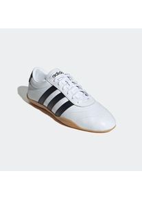 Sneaker adidas Sportswear "GRAND COURT LO", Damen, Gr. 40, wei&szlig; (cloud wei&szlig;, core schwarz, gum 3), Leder, Synthetik, Schuhe Sneaker, Design auf den Spuren des adidas Superstar