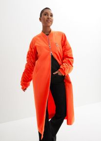 bonprix Blouson-Mantel mit Strickkragen, orange, Gr.46, L&auml;ssig-moderner Mantel mit Raffdetail am &Auml;rmel, Strickb&uuml;ndchen und Leistentaschen