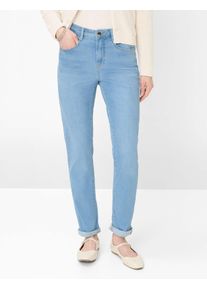 Brax Damen Five-Pocket-Hose Style CAROLA USED LIGHT BLUE, denim hellblau, Gr. 36