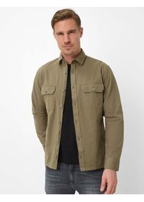 Brax Herren Overshirt Style KAY thyme Gr&uuml;n Khaki, gr&uuml;n - khaki, Gr. L
