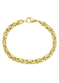 K&ouml;nigsarmband Firetti "Schmuck Geschenk Armschmuck Armkette K&ouml;nigskette", gold (gelbgoldfarben), Armb&auml;nder, Herren, 20cm, Edelstahl, K&ouml;nigsarmband