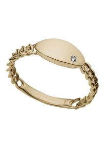 Diamantring Firetti "Schmuck Geschenk Gold 333 Damenring Goldring Panzerkette" Gr. 18, gold (gelbgoldfarben), Fingerringe, Damen, 18, 0,02 P2 = erkennbare Einschl&uuml;sse, Diamanten Gelbgold 333, 2,7mm, Diamanten, Gelbgold 333, Diamantring, mit Brillant