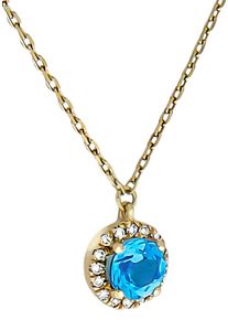 Kette mit Anh&auml;nger Firetti "Schmuck Geschenk Gold 375 Halsschmuck Halskette Goldkette Ankerkette", gold (gelbgoldfarben, blau), Halsketten, Damen, 0,16, Diamanten Gelbgold 375, L: 45 B: 0,9mm, Diamanten, Gelbgold 375, Kette mit Anh&auml;nger, mit Blautopas (beh.) - mit Diamant, B:0,9mm