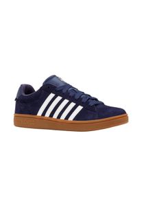 Sneaker K-Swiss "COURT TIEBREAK II SDE", Herren, Gr. 42, navaca, bwht, gum, Leder, Schuhe Sneaker