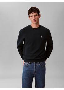 Sweatshirt Calvin Klein Jeans, Herren, Gr. XL, nurture navy, Sweatware, Obermaterial: 100% Baumwolle, unifarben, regular fit normal, Rundhals, eingesetzt B&uuml;ndchen, Sweatshirts Sweatshirt, Regular fit mit Rundhalsausschnitt