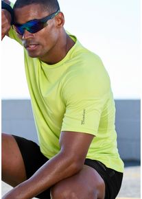 Funktionsshirt AUTHENTIC LE JOGGER, Herren, Gr. S (44/46), lime, Trikot, Obermaterial: 88% Polyester, 12% Elasthan, unifarben, figurbetont h&uuml;ftlang, Rundhals, Raglan&auml;rmel normaler Saum, Shirts Funktionsshirt, mit Rundhalsausschnitt und seitlichen Mesh-Einsatz