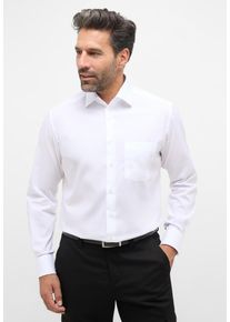 Langarmhemd Eterna "MODERN FIT", Damen, Gr. 46, Normalgr&ouml;&szlig;en, wei&szlig;, Popeline, 100% Baumwolle, tailliert, Manschette, Hemden Langarmhemd, NON IRON (b&uuml;gelfrei)