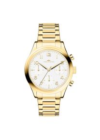 Chronograph Fynch-Hatton, goldfarben, Armbanduhren, Damen, Chronograph, Quarzuhr, Armbanduhr, Damenuhr, Edelstahlarmband, analog