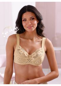 Miss Mary Of Sweden Entlastungs-BH MISS MARY, Damen, Gr. 100, Cup E, beige (elfenbein), 79% Polyamid, 13% Elasthan, 8% Polyester, BHs Entlastungs-BH