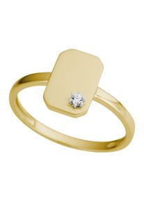Fingerring Firetti "Schmuck Geschenk Gold 375 Damenring Goldring Platte" Gr. 18, gold (gelbgoldfarben, wei&szlig;goldfarben), Fingerringe, Damen, 18, 0,02 P2 = erkennbare Einschl&uuml;sse, Diamanten Gelbgold 375 Wei&szlig;gold 375, 1,8mm, Diamanten, Gelbgold 375, Wei&szlig;gold 375, Fingerring, mit Brillant