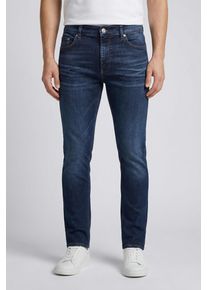 Only & Sons Slim-fit-Jeans ONLY & SONS "ONSLOOM SLIM 5748 EY BOX JEANS MU", Herren, Gr. 29, L&auml;nge 30, dunkelblau denim, Denim/Jeans, Obermaterial: 65% Baumwolle, 18% Polyester, 15% Viskose, 2% Elasthan, Abriebeffekte, slim fit lang, Jeans Slim-fit-Jeans, Baumwollmischung, slim fit