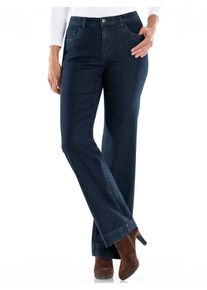 Bequeme Jeans Classic Basics, Damen, Gr. 46, Normalgr&ouml;&szlig;en, blau (dunkelblau), 81% Baumwolle, 17% Polyester, 2% Elasthan, unifarben, lang, Jeans Bequeme Jeans