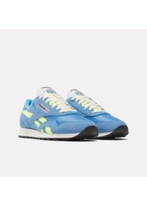 Sneaker Reebok CLASSIC "CLASSIC NYLON", Herren, Gr. 42, gelb (essentialblau, solaracidgelb, vtgchalk), Leder, Synthetik, Textil, Schuhe Sneaker