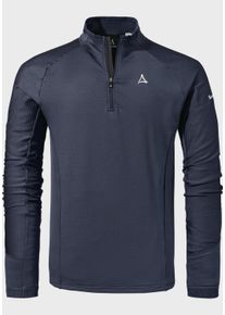 Sch&ouml;ffel Funktionsshirt SCH&Ouml;FFEL "Hiking Longsleeve Style Cascata MNS", Herren, Gr. 54, blau (8820, blau), Oberstoff: 94% Polyester, 6% Elasthan, V-Ausschnitt, Shirts Funktionsshirt
